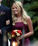 Nadine Coyle as bridesmaid to her sister's wedding in Newport Beach