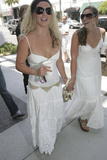 Britney Spears and a Friend Both Dressed in White, Shop in Beverly Hills