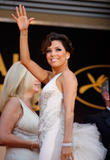 Eva Longoria in white dress at Kung Fu Panda Premiere during the 61st International Cannes Film Festival, Cannes